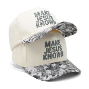 Tuxiao 100% Cotton White Camo Baseball Cap