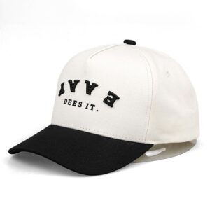 Tuxiao Running Sports High Crown Style Custom Two Tone 5 Panel Baseball Cap
